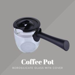 Coffee Pot Borosilicate Glass with Cover, Glass Coffee Maker Espresso Machines Accessories or Spare Parts