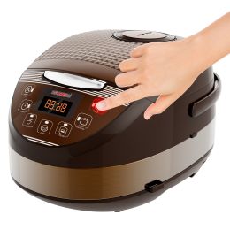 5 Core Asian Rice Cooker • Electric Japanese Rice Maker • w 5 Preset • Large LED Screen Nonstick Inner Pot • 21 Cups or 5L Capacity • Keep Warm Functi
