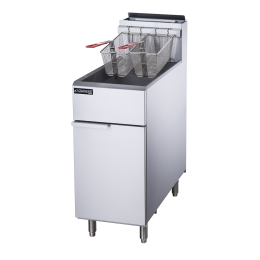 Capacity Natural Gas Commercial Fryer With Three Tube Burner