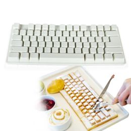 Chocolate creative keyboard mould (Color: White)