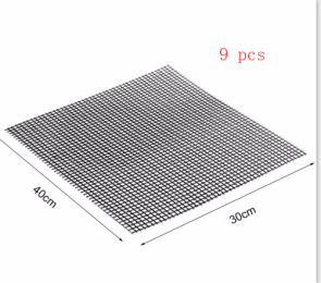 Barbecue Non-Stick Wire Mesh Grilling Mat Reusable Cooking Grilling Mat For Outdoor Activities (Option: S-9 pcs)