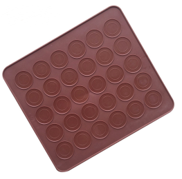 1 pc 30 Holes Macarons Mat Round Shape (Option: default)