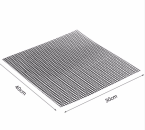 Barbecue Non-Stick Wire Mesh Grilling Mat Reusable Cooking Grilling Mat For Outdoor Activities (Option: S-1pc)
