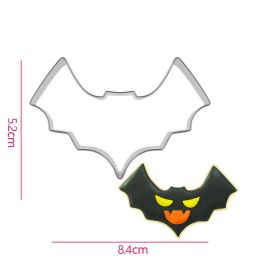 Stainless steel biscuit mold (Option: Bat)