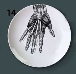 Human bone structure decoration plate (Option: 14style-6 inches)