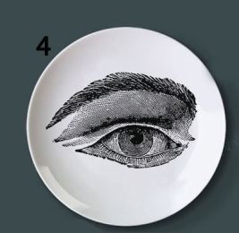 Human bone structure decoration plate (Option: 4style-8 inches)